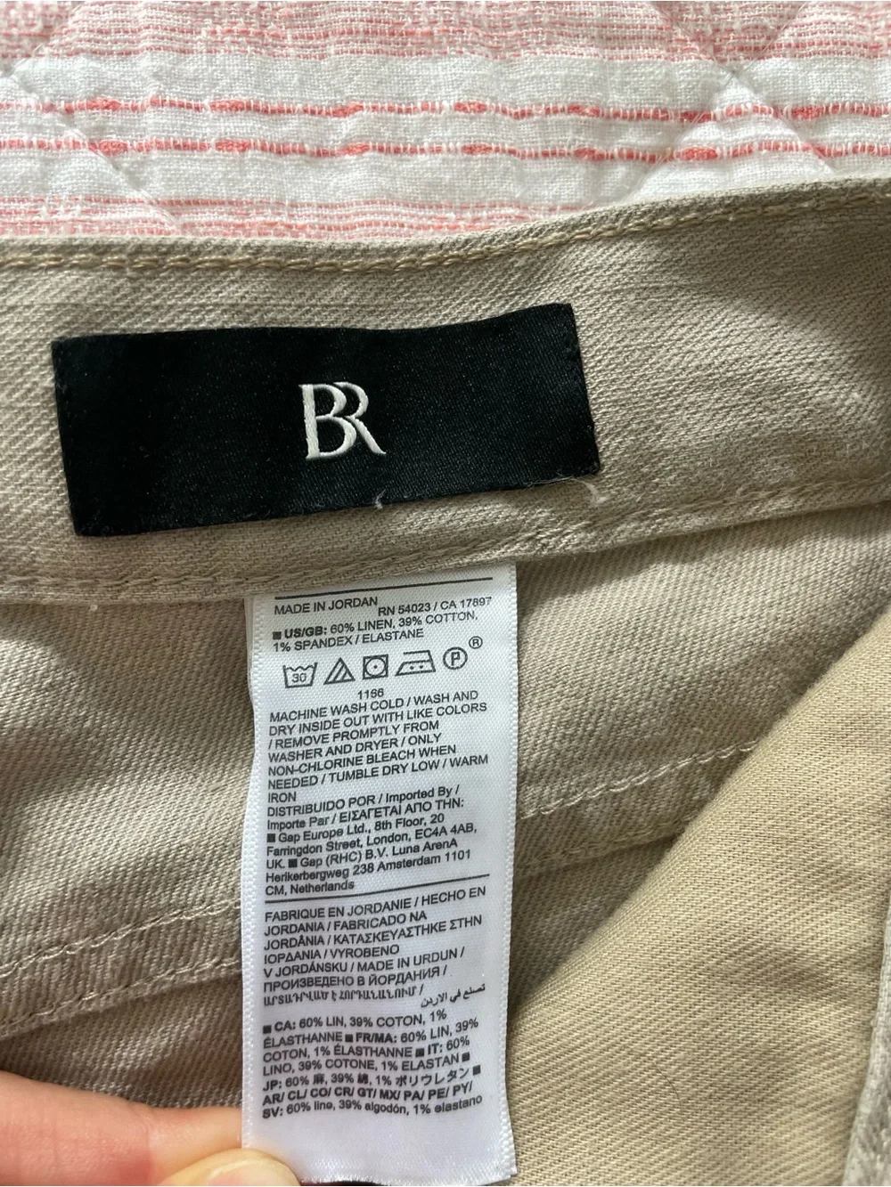 Banana Republic Linen-Cotton Blend Trousers
